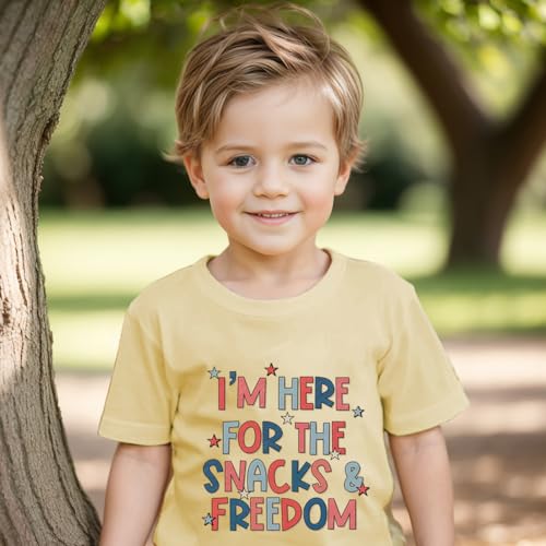 Boys 4th of July Shirt American Flag T-Shirts for Kids Toddler Patriotic Tee Tops Girls Independence Day Outfit 1-7 Years4