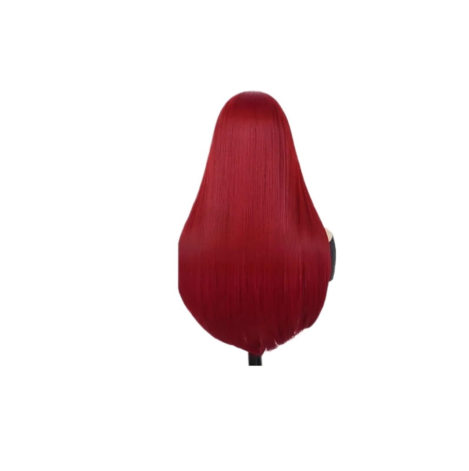 1pc czerwone peruki kostiumowe dla kobiet syntetyczne dziewczyny dziecięce włosy kręcone faliste zejście Cosplay Anime Movie Musicale peruka(Red Straight)