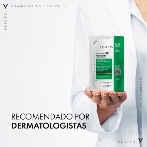 Vichy, Refil Dercos Shampoo Anticaspa Intensivo para Cabelos Secos, 200ml