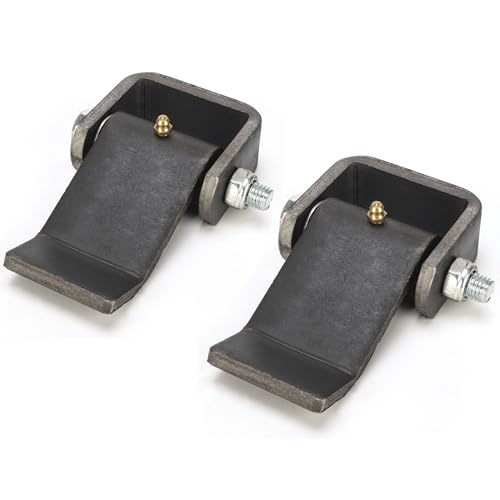 TIBEGOLD Lot de 2 charnières de remorque à souder, charnières robustes pour remorque à benne basculante, charnière de camion à feuilles, sangle de porte de remorque, charnières de hayon pour porte de