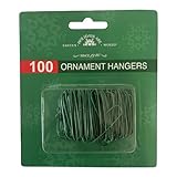 Green Ornament Hooks, 100-Piece Box Set Christmas Tree Hooks for Ornaments and Baubles