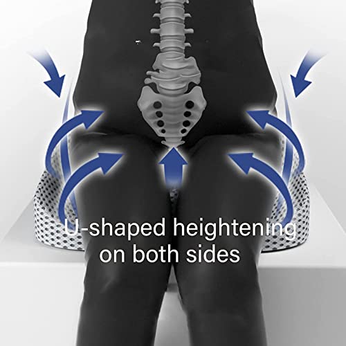 Original Daily Cushion Orthopedic Seat Pillow, Orthopedic Memory Foam Seat Cushion, Orthopedic Seat Cushion For Sitting, Non Slip Back Pain Relief Chair Pad (Gray) #TOP3