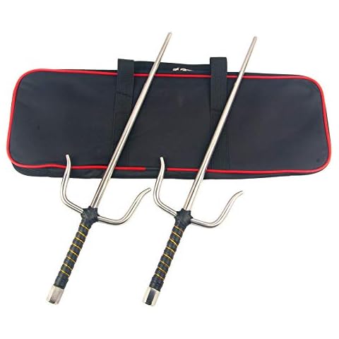 Superdo Octagon Metal Martial Arts Sai (Silver, 21"&Case) Cover