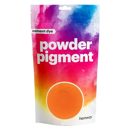 Hemway Glow Pink Cement Dye Pigment Concrete Colour Powder Render Mortar Pointing Powdered Brick Toner DIY Waterproof Resistant Weatherproof Safe Mica - 3.5oz