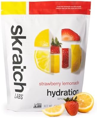 Skratch Labs Hydration Sports Drink Mix, Strawberry Lemonade, 60 Servings