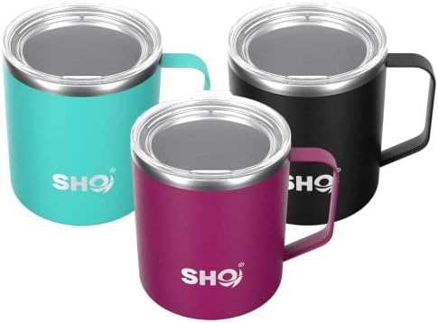 SHO Flexi - Ultimate Insulated Stainless Steel Reusable Coffee Mug - 4 Hours Hot, 8 Hours Cold - 370ml - BPA Free (370ml, Pastel Pink)