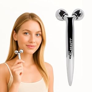 Plum Beauty Konturierender Dual-Enden Gesichtsroller Silber
