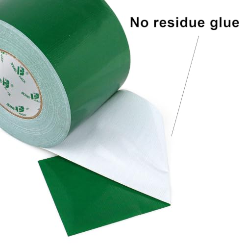 Image of BOMEI PACK 1Pack 4inch Duct Tape Heavy Duty Waterproof Dark Green 9Mil