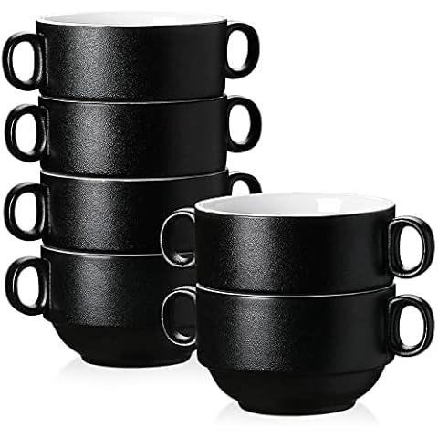 vancasso 400ml Ceramic Soup Bowl Set Cover