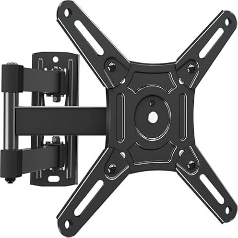 ELIVED UL Listed Full Motion TV Monitor Wall Mount for Most 14-42 Inch LED LCD Flat Screen TVs & Monitors, Swivels Tilts Extension Rotation, Bracket Max VESA 200x200mm, up to 33 lbs. Cover
