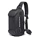 OZUKO Anti-Diebstahl Sling Bag Herren Brusttasche Umhängetaschen Crossbody-Rucksack Wasserdichte Schultertasche mit USB für Arbeit Reisen Wandern (schwarz)
