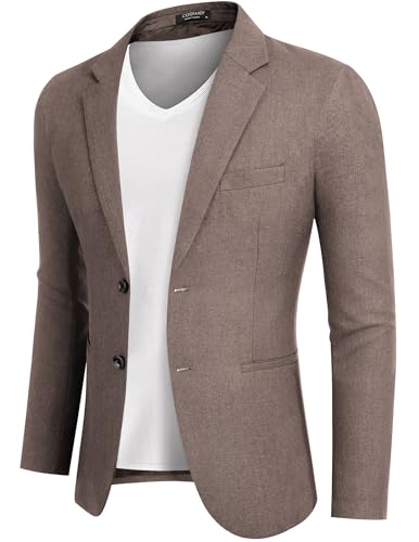 Blazer décontracté homme COOFANDY veste légère pour sortie et bureau S
