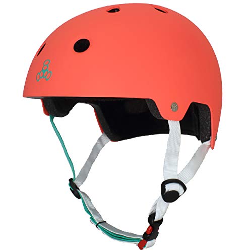 Triple 8 New York 337000-571-1XS Brain Saver EPS Casco, Mandarina, X pequeño