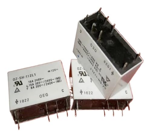 Relais électromagnétique OZ-SH-112L1 pour circuits imprimés 12V 16A