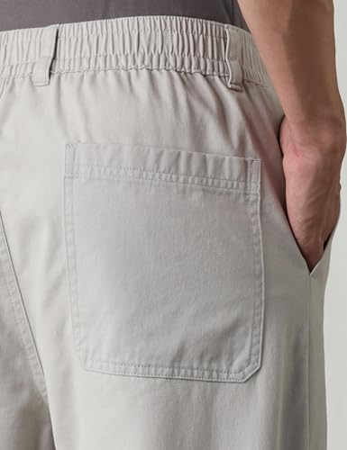 Image of Amazon Brand - Symbol Men Relaxed Casual Trouser (Fully Elasticated Waistband | 100% Cotton | Pants)