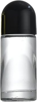 50ML Glass Empty Roller Bottles with Plastic Roller Ball, Deodorant Roll On Bottles Containers Leak Proof Massage Rollers Ball Bottle with Cap for Essential Oil Perfume Cosmetics (Black)
