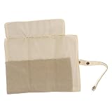 Angoily Borsa per Cinturino per Orologio Smartwatch Beige in Tela Resistente Maniglia Portatile per Custodia Organizzatore Cinturini e Penne da Viaggio