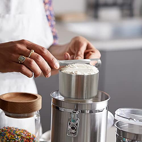 18/8 Stainless Steel Measuring Cups And Spoons Set Of 11 Piece - 1 Cup, 1/2 Cup, 1/3 Cup, 1/4 Cup, 1/8 Cup, 1/8 Tsp, 1/4 Tsp, 1/2 Tsp, 1 Tsp, 1/2 Tbs & 1 Tbs, Metal Measuring Set For Cooking Baking #TOP3