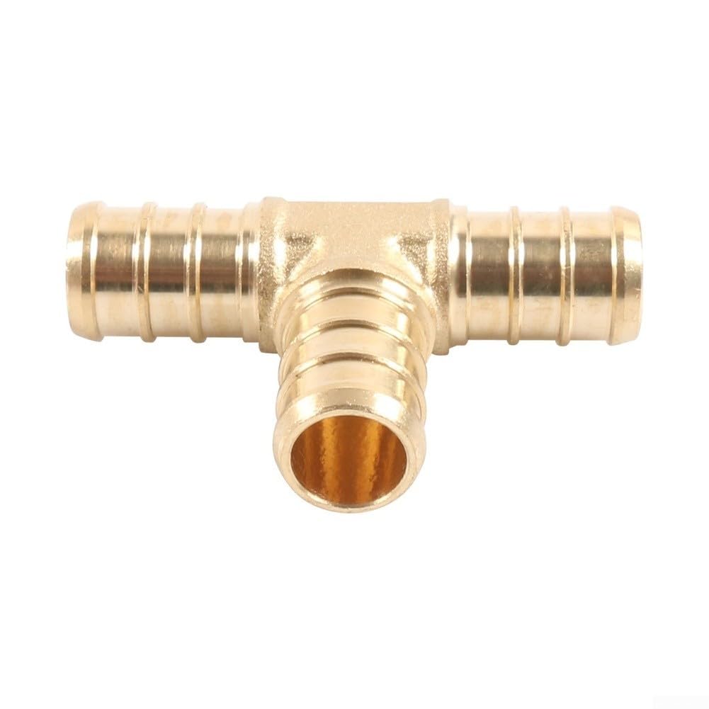 Kit de reparación de accesorios PEX de latón, 36 piezas, incluye herramientas de crimpado, abrazaderas de acero inoxidable y conectores chapados en níquel para fontanería PEX de 1,27 cm (B
