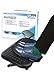 Under Desk Foot Rest & Adjustable Footrest - Ergonomic Footrest for Desk Soothes Your Tired & Achy Feet - Office Foot Rest Under Desk with Foot Massager (Charcoal Grey) - Best Footrests by Embody Care