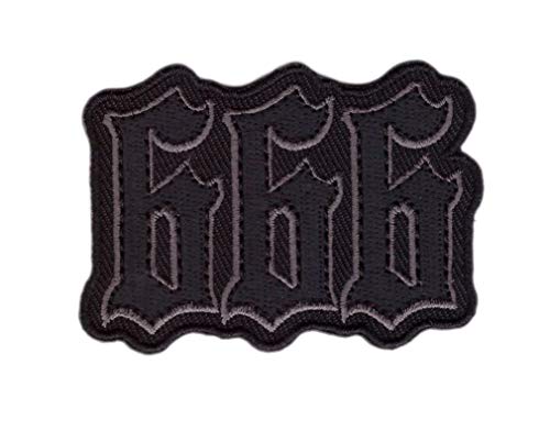 Image of Titan One Europe - The Number of The Beast Devil 666 Biker Patch MC Patch (Termoadhesive)