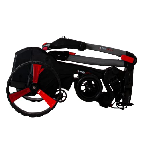 Mgi Zip X3 Electric Golf Cart - 36 Hole Lithium Battery - Accessories Included (Rear Wheel Covers, Multi-Purpose Clip, Drink, Umbrella, & Gps-Phone Holder), Titianium Gray #TOP6