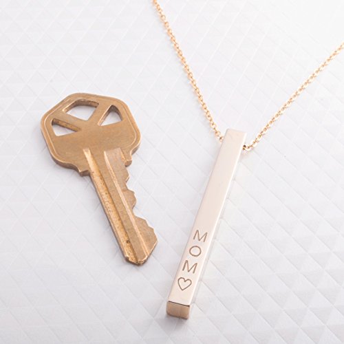 Custom Vertical Necklace for Women - Personalized Necklace gift with Name - Gold Bar Necklace - Elegant Personalized Jewelry - Custom Name Necklace - Perfect Unique Gifts