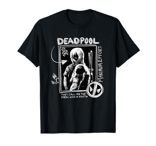 Marvel Studios Deadpool & Wolverine Maximum Effort Chalk Art Camiseta