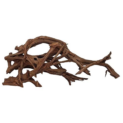 AquaOne Décoration de racine d'aquarium XXXL - Racine de mangrove Aquascaping - En bois véritable - N° 6986 - Décoration en bois - Plantes aquatiques - Paysage - Mousse naturelle