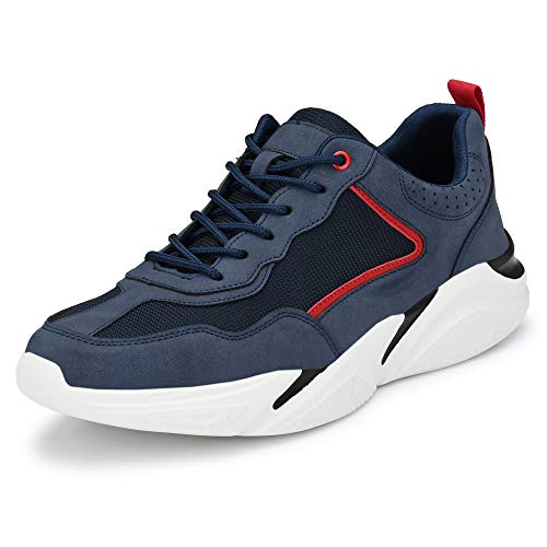 Klepe Mens Chunky/Platform Sneakers-9 UK (43 EU) (10 US) (KP901/NVYRED) (B07WTP2XG8) Amazon Price History, Amazon Price Tracker