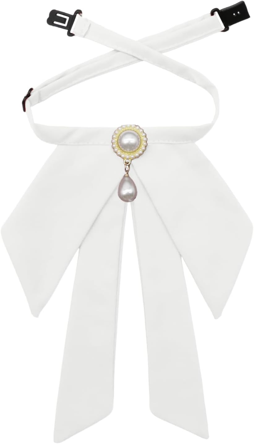 Bow Tie for Women, Pre-tied Women's Tie Ribbon Bow Ties for Party
