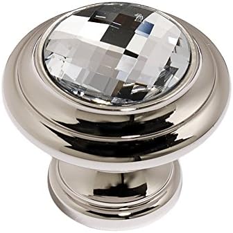 Alno C211-PN Traditional Crystal Knobs, 1-1/4", Polished Nickel