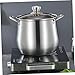 Imagen de MAGICLULU Olla De De Acero Inoxidable Con Tapa Para Cocinar Sopas y Guisos Resiste Altas Temperaturas Para Cocina Familiar