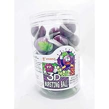 Gummy Candy, Fruity Jelly Gummies, Earth Gummy Candy Grape Flavor Sweet Fruit Snack Purple Candy Individually Wrapped 30 pcs