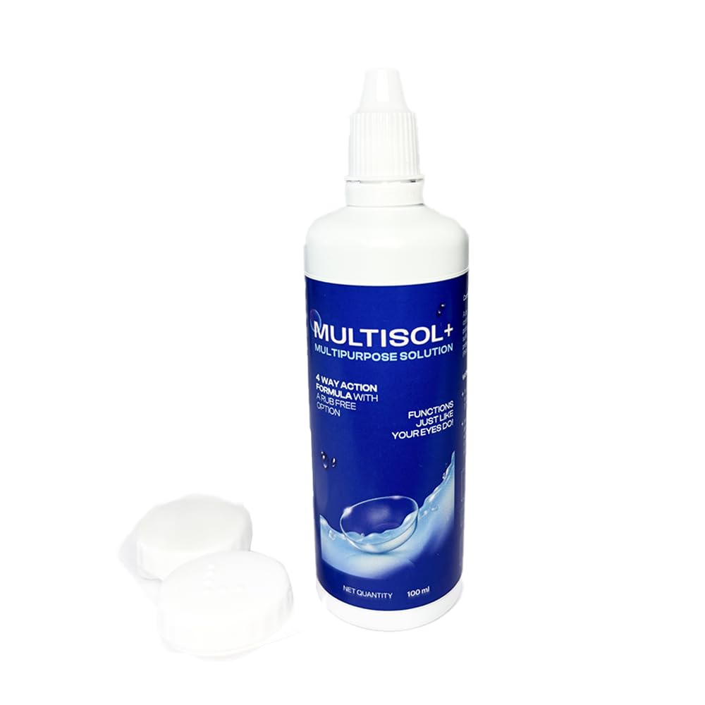 Contact Lens Solution Multipurpose Lens Cleaning Kit 100ml with Free Lens Case | Contact Lens Cleaner | Cleans, Rinses, Disinfects, Stores & Moisturizes Soft Contact Lenses | Travel Friendly — Amazon image 4