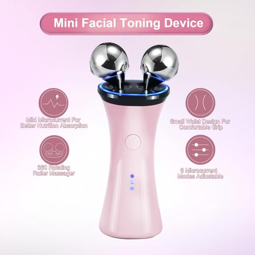 Microcurrent Facial Device, Face Massager Electric Face Lifting, Microcurrent Facial Device for Face and Neck, Best Present for Mother and Companion, Handheld Skin Care Face Toning Device - Image 3