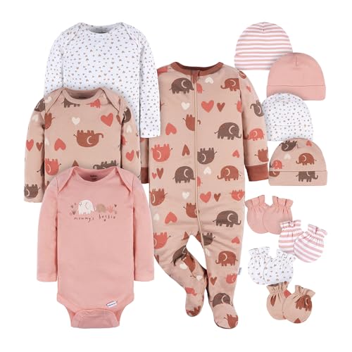 Image of Gerber Baby Girl Clothing Gift Set 12-Piece Fox Cotton