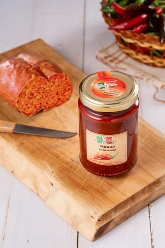 ’Nduja di Spilinga Original - Scharfe Kalabrische Salami-Creme, 314g - Intensiver Geschmack für die italienische Gastronomie