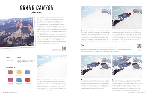 Paint the National Parks: A Watercolor Journey - Includes traceable templates and video tutorials - Thumbnail 6