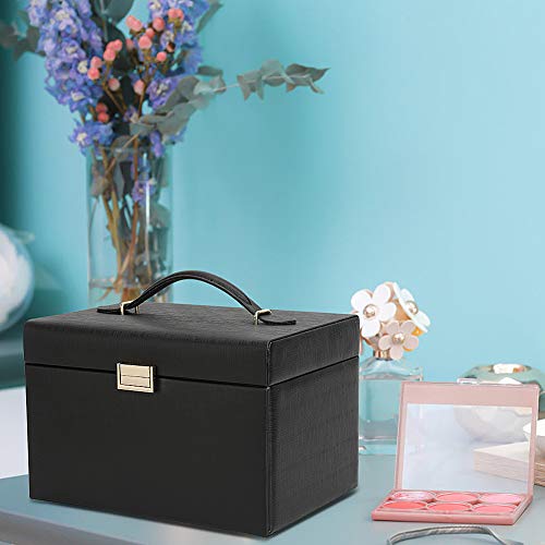 Feiscon Jewelry Organizer Makeup Cosmetic Storage Organizer Box Small Jewelry Box Travel Jewelry Case … #TOP6