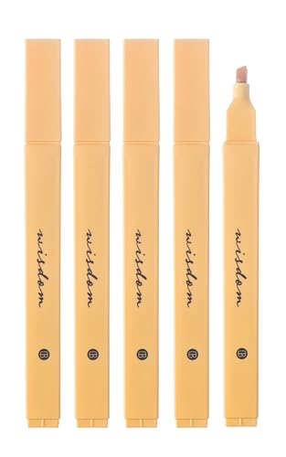 DIVERSEBEE Bible Highlighters with Soft Chisel Tip, 5 Pack Single