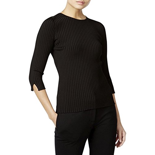 Catherine Malandrino Nessa Split-Sleeve Sweater (Black, S)