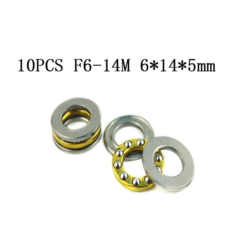 Rodamiento De Bolas De Empuje 6x12x4.5 Mm - Acero Cromado, Para Cargas Axiales, Velocidad Media