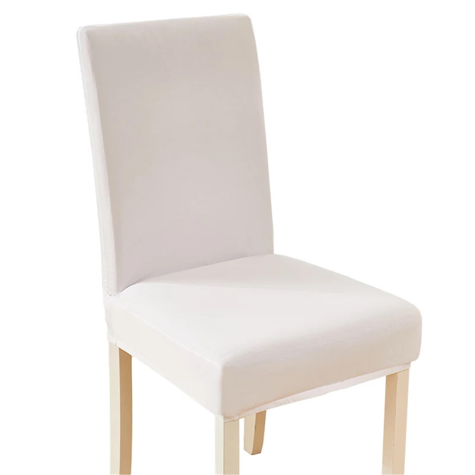 ITRHJTGP Chair Covers Spandex Chair Cover Elastic Home Restaurant Solid Color Slipcover Fabric For Dining Room(Color 04,1 piece)