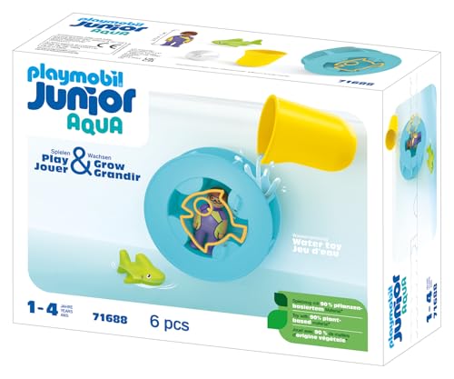 Playmobil Junior : Roue aquatique avec bébé requin Playmobil - vue 8