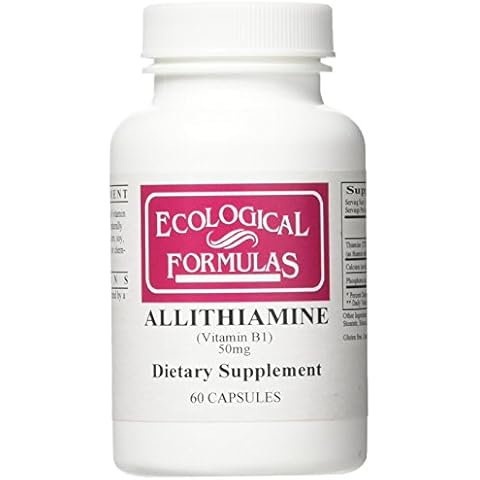 Ecological Formulas Allithiamine Vitamin B1 50 Mg, White, 60 Count Cover
