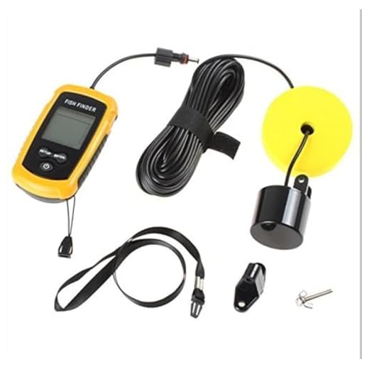 Best Portable Handheld Fish Finder Portable Fishing Kayak Fishfinder Fish Depth Finder Fishing Gear with Sonar Transducer and LCD Display