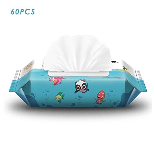 Baby Wipes,Flushable Toddler Wipes for Kids, Flip-Top Packs, Fragrance-Free Wet Wipes
