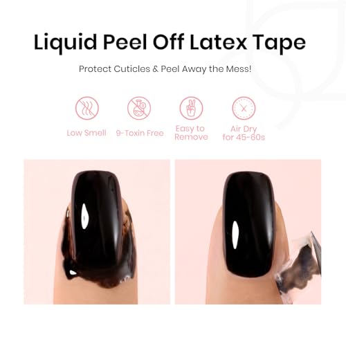 Image of Beetles French Tip Tool: Stamp Gel Silicone Nail Stamp Kit | Long Silicone Stamper, Peel off Cuticle Guard and Nail Stamper Gel Polish, Soak off Uv Led Lamp Manicure Gifts for Women