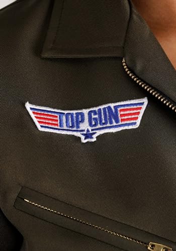 Women\'s Top Gun Flight Suit Costume | Adult Top Gun Costume for Halloween and Themed Parties Medium